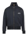 Bally Man Sweatshirt Midnight Blue Size 42 Cotton, Polyamide In Blue