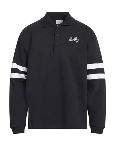 Bally Man Sweatshirt Midnight Blue Size 44 Organic Cotton