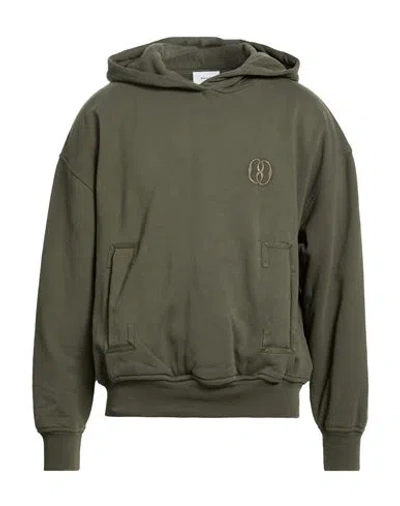 Bally Man Sweatshirt Military Green Size M Cotton