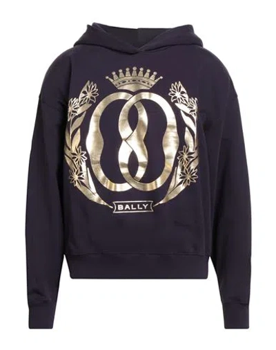 Bally Man Sweatshirt Purple Size S Organic Cotton, Elastane