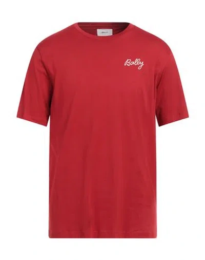 Bally Man T-shirt Red Size 44 Organic Cotton