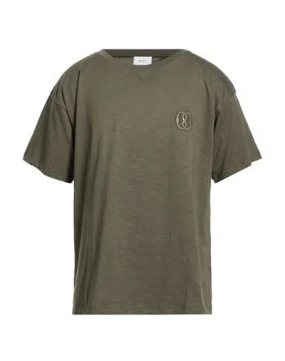 Bally Man T-shirt Dark Green Size 42 Cotton