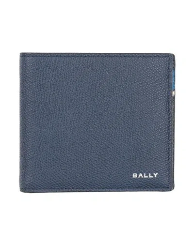 Bally Man Wallet Blue Size - Leather