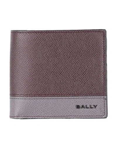 Bally Man Wallet Burgundy Size - Leather In Red