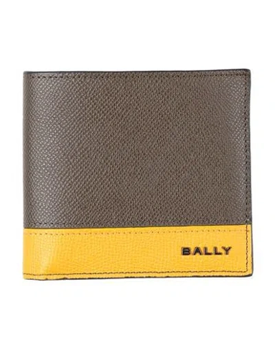 Bally Man Wallet Dark Brown Size - Leather