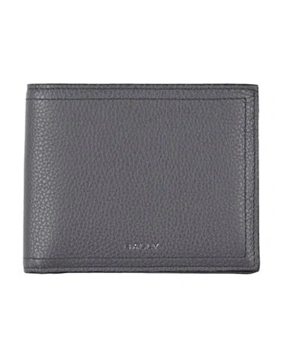 Bally Man Wallet Grey Size - Leather