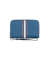 Bally Woman Wallet Navy Blue Size - Calfskin In Navy Blue