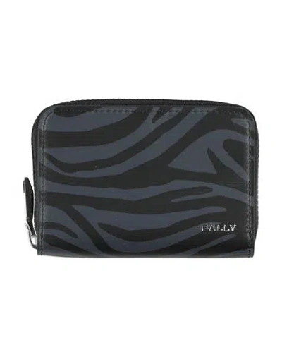 Bally Man Wallet Navy Size - Leather In Blue