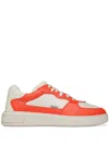 Bally Man Sneakers Rust Size 9 Cow Leather In Red
