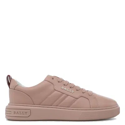Bally Maxim Leather Low-top Sneakers In Pink