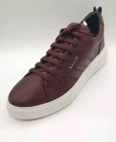 Pre-owned Bally Maxim Men's Heritage Red Leather Sneakers Shoes Us 13 Msrp $600 Gl024094