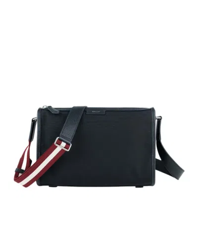 Bally Medium Zip Shoulder Bag In Black