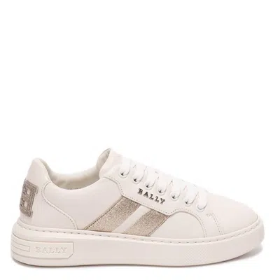Bally Melany Leather Low-top Sneakers In White