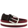 Bally Melvin 35 Mm Striped Belt