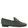 Bally Plumy 6237975 Men's Agata Calf Nubuck Grained Leather Loafers In Purple