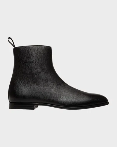 BALLY MEN & APOS;S WENTLY GRAINY LEATHER SIDE-ZIP ANKLE BOOTS