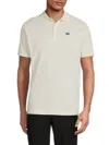 Bally Men's B-chain Embroidered-logo Cotton Polo Shirt In White