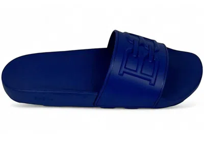 Pre-owned Bally Men's  Scotty Rubber Sandal Sneakers In Admiral Blue