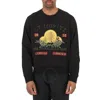 BALLY BALLY MEN'S BLACK ST. MORITZ GRAPHIC PRINT COTTON SWEATSHIRT