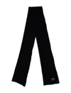 Bally Men's Blue Knit Wool Scarf 6240323 In Black