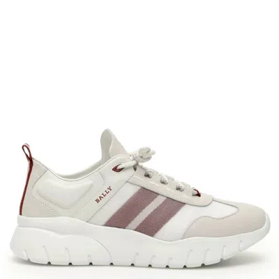 Bally Men's Brody Nabuk Calf Leather Sneaker In White