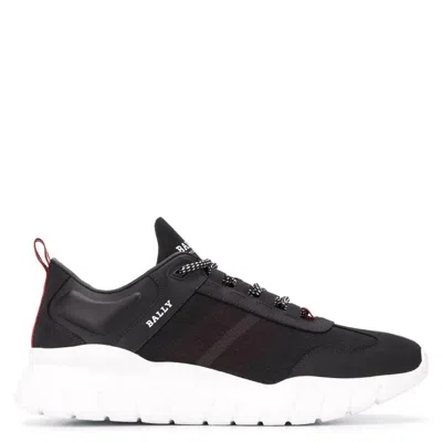 Bally Men's Brody Nabuk Calf Leather Sneakers In Black