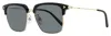 Bally Men's Browline Sunglasses By0090d 05a Gold/black 55mm In Multi