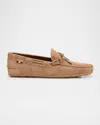 Bally Men's Clarkson Leather Driving Shoes In Deep Sepia 23
