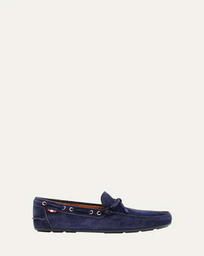 BALLY MEN'S CLARKSON SUEDE BOAT SHOES