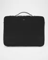 Bally Men's Deco Leather Briefcase In Blackpalladio