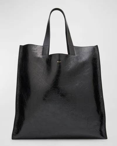 Bally Men's Easy Calf Leather Tote Bag In Black