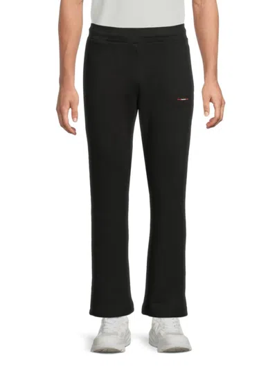 Bally Men's Embroidered Logo Cotton Joggers In Black