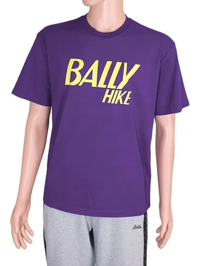Bally Men's Hike Logo T-shirt In Admiral Blue In Transparent