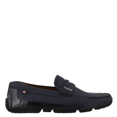 Bally Men's Ink Pintos Leather Loafers In Black