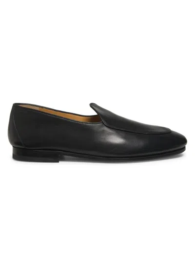 Bally Men's Leather Slip-on Loafers In Black