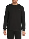Bally Men's Logo Cotton Sweatshirt In Black
