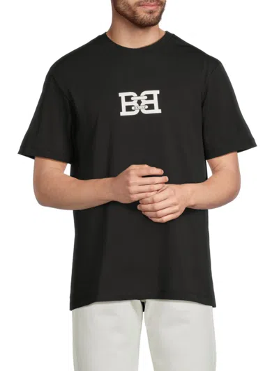 Bally Men's Logo Graphic Cotton T-shirt In Black