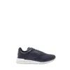 Bally Man Sneakers Midnight Blue Size 13 Calfskin In Midnight