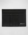Bally Men's Mythos Leather Card Case In Black Palladio