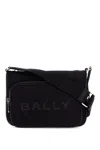 Bally Men's Nylon Shoulder Bag With Adjustable Strap In Black