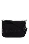 Bally Men's Nylon Shoulder Bag With Adjustable Strap In Nero