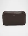 Bally Men's Oeden Mini Crossbody Bag In Ebano 21palladio