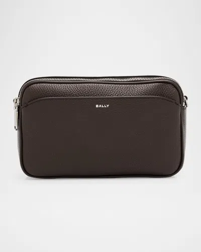 Bally Men's Oeden Mini Crossbody Bag In Ebano 21palladio