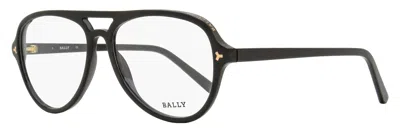 Bally Men's Pilot Eyeglasses By5031 001 Black 57mm In Multi
