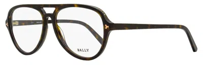 Bally Men's Pilot Eyeglasses By5031 052 Dark Havana 57mm In Multi