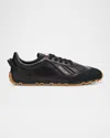 Bally Men's Quarry Leather Low-top Sneakers In Black