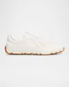 Bally Men's Quarry Leather Low-top Sneakers In White