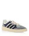 Bally Low Top Sneakers Contrast Panels In Peact/bone
