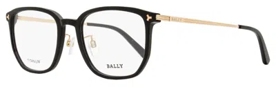 Bally Men's Rectangular Titanium Eyeglasses By5069h 001 Black 54mm In Multi