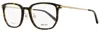 Bally Men's Rectangular Titanium Eyeglasses By5069h 052 Dark Havana 54mm In Multi
